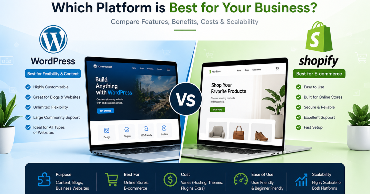 WordPress vs Shopify – Which Platform is Best for Your Business?